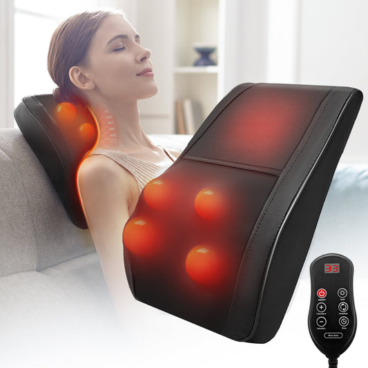 Boriwat Neck and Back Massager with Heat and Vibrate, Shiatsu Neck Massager for Deep Tissue, Black, Gifts for Women Man