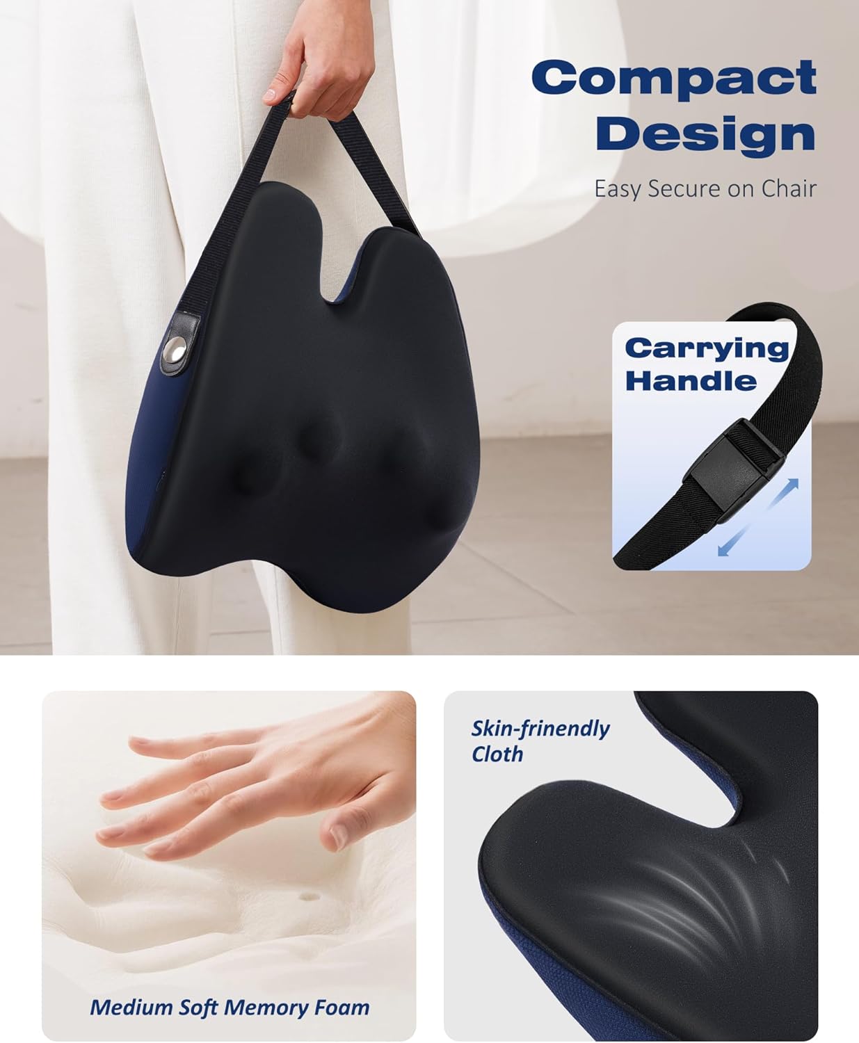 Boriwat Shiatsu Neck and Back Massager with Heat, Deep Tissue Kneading Massage Pillow